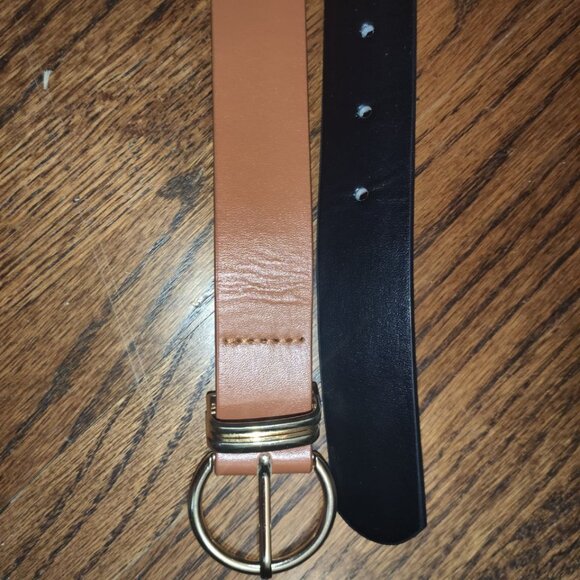 Women's Leather Belts for Jeans Pants Fashion Gold Buckle Ladies Dress Belt - Picture 12 of 16